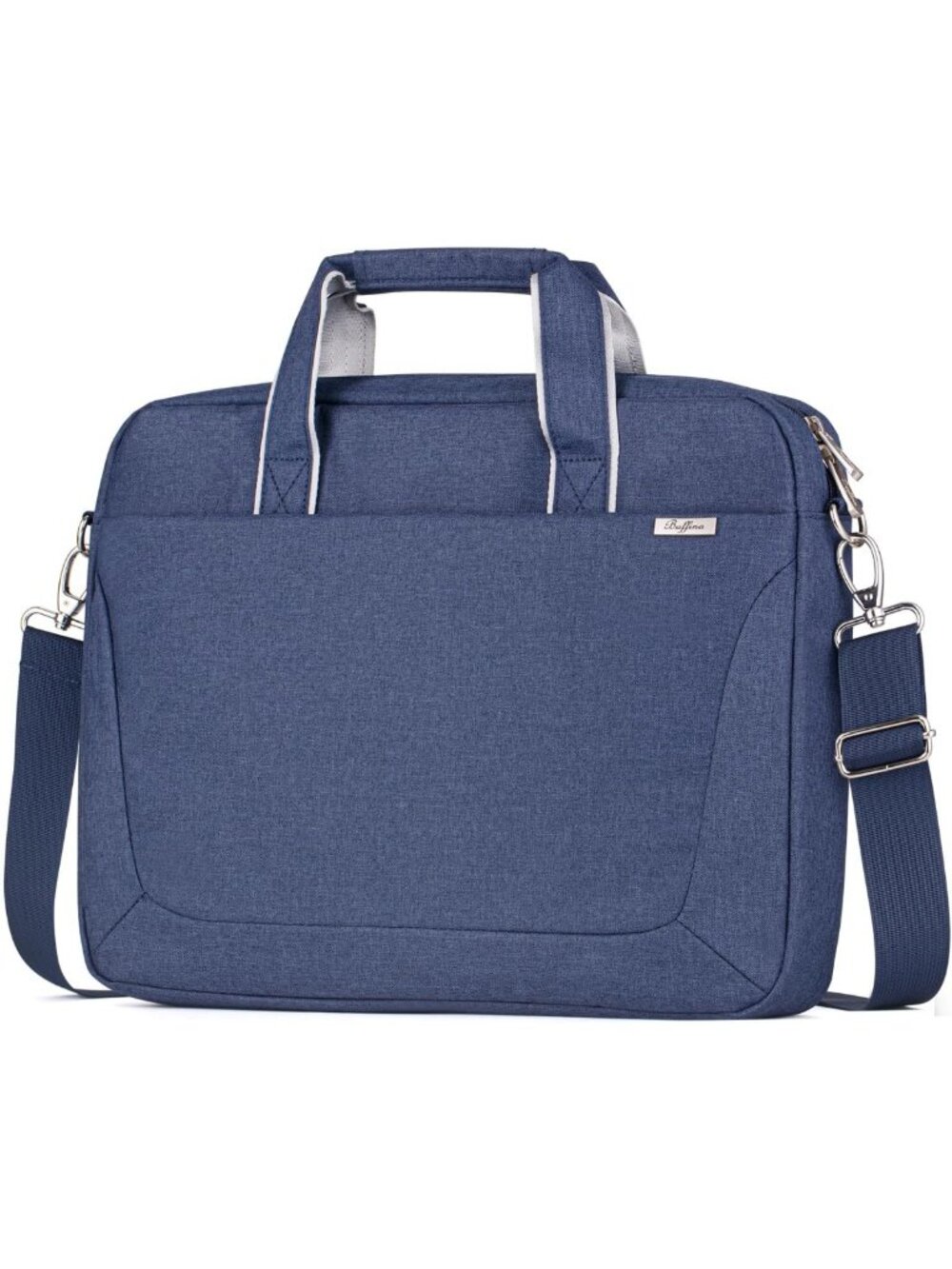Waterproof 15.6" Laptop Shoulder Bag, Messenger Briefcase for Men & Women, Blue